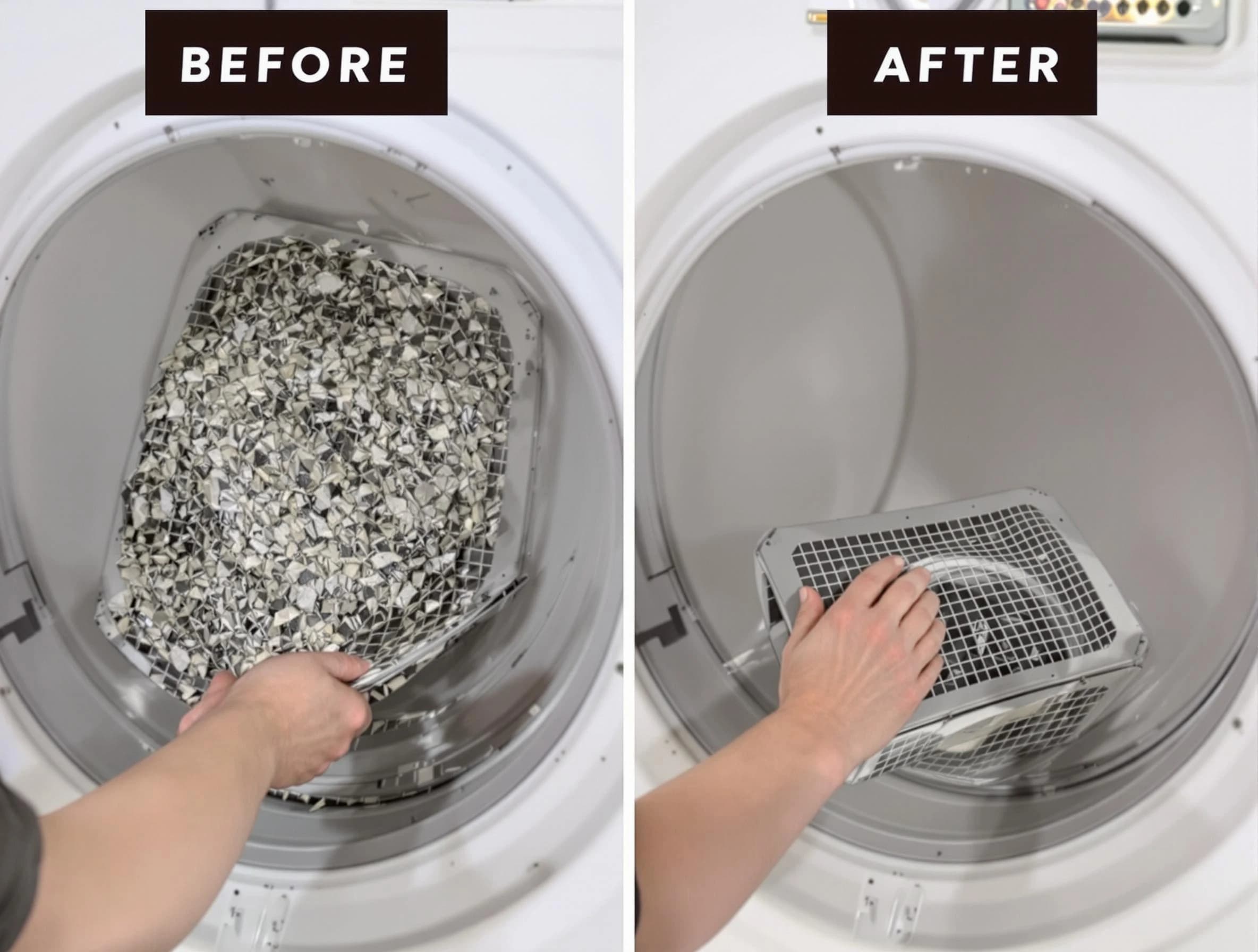 Professional lint trap cleaning by Meadowbrook Dryer Vent Cleaning in Meadowbrook