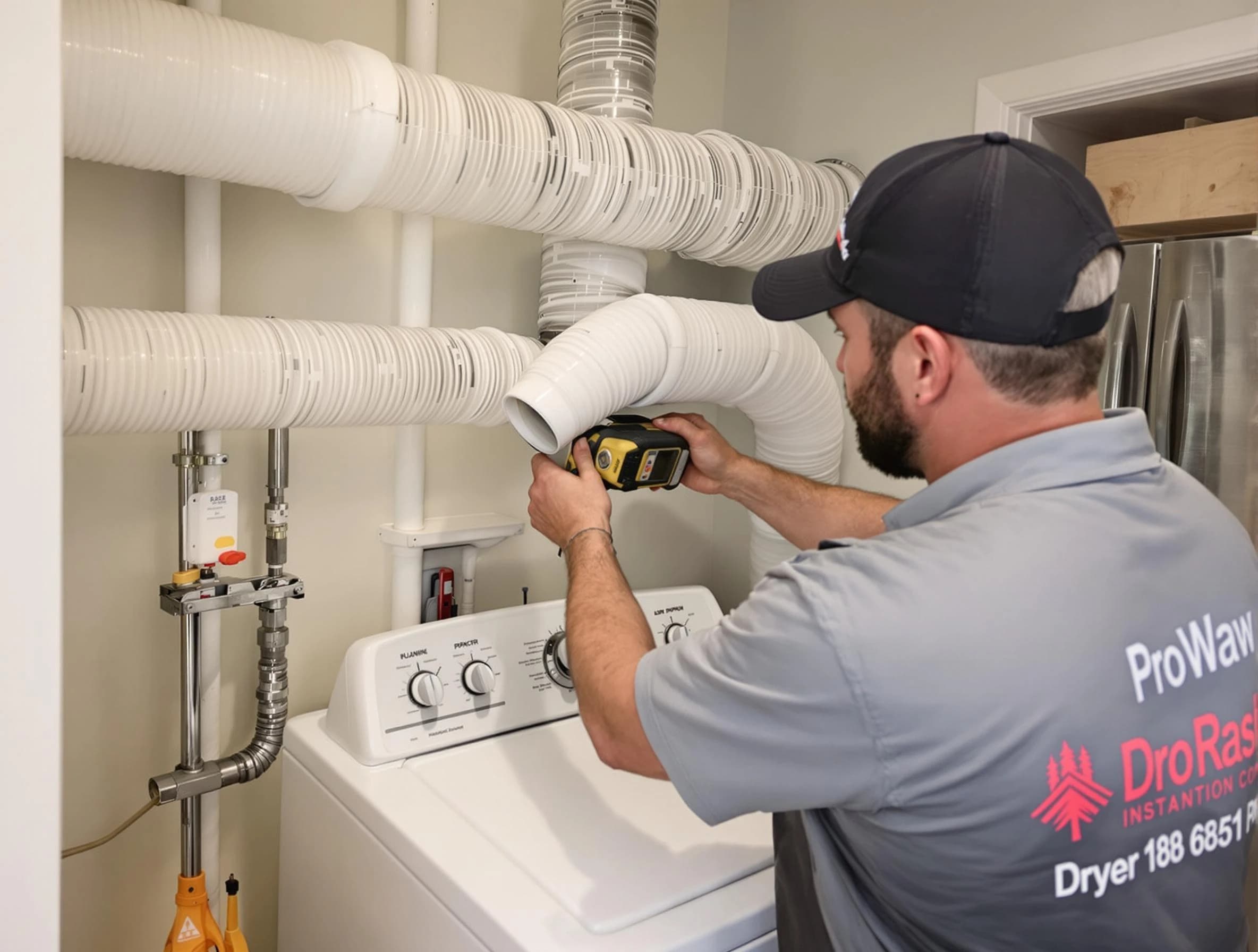 Professional dryer vent hose installation by Meadowbrook Dryer Vent Cleaning in Meadowbrook